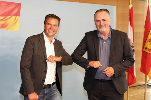 LH Hans Peter Doskozil mit dem designierten Tourismuschef Didi Tunkel