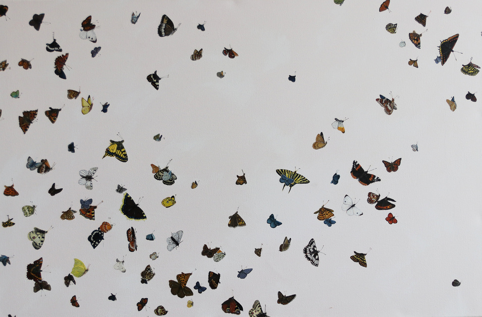 Lukas Janitsch, Farfalloni, 2020; Öl auf Leinwand; 102x68cm