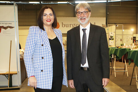LH-Stv. Mag.a Astrid Eisenkopf mit Burgenland-Messe Geschäftsführer Markus Tuider