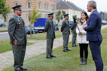 Neue Offiziere und Unteroffiziere wurden offiziell von LR Dorner im Burgenland willkommen geheißen
