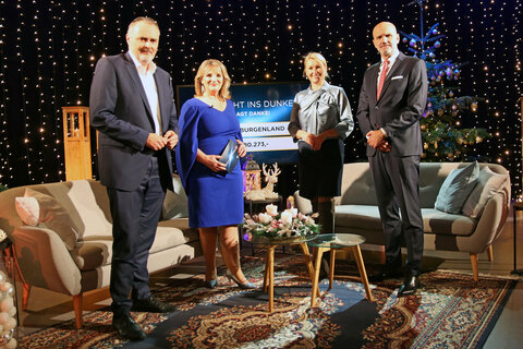 Hans Peter Doskozil mit Patricia Schuller, Elisabeth Pauer-Gerbavsits und Werner Herics