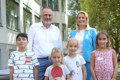 Landeshauptmann Mag. Hans Peter Doskozil und Bildungslandesrätin Mag.a (FH) Daniela Winkler