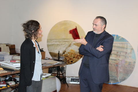 Landeshauptmann Mag. Hans Peter Doskozil, Kulturreferent in der burgenländischen Landesregierung, stellt die Künstlerin Mag.a Birgit Sauer als neue Koordinatorin für zeitgenössische bildende Kunst im Burgenland vor.