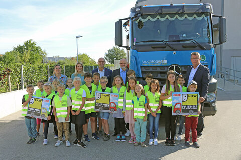Landesrätin Winkler präsentierte die Aktion LKW in der Schule
