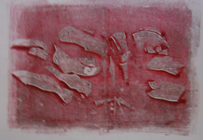 MISCHLING Elke – „Venus“, 2007, Serie von 4 Monotypien/Papier, je 80x60 cm