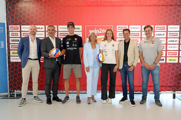 Start der Beach Volleyball Tour 2025 in Neusiedl am See mit Landesrat HEinrich Dorner