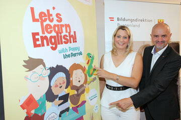 Bildungslandesrätin Mag.a (FH) Daniela Winkler und Bildungsdirektor Mag. Heinz Josef Zitz präsentierten die neuen Bildungsschwerpunkte