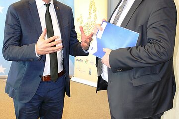 LTP Illedits im Gespräch mit dem Präsidenten des Ausschusses der Regionen, Herrn Lambertz