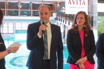 Landeshauptmann-Stellvertreterin Anja Haider-Wallner und Landesrat Leonhard Schneemann bei der Interview-Runde.