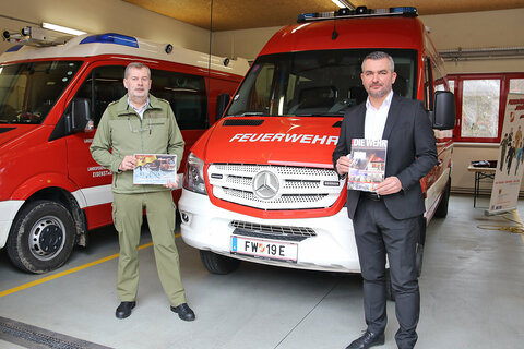 Feuerwehrreferent Landesrat Heinrich Dorner und Landesfeuerwehrkommandant LBD Ing. Alois Kögl präsentierten die Einsatzzahlen für das Jahr 2020, eine Bilanz der ersten Wahlen der Ortsfeuerwehrkommandanten sowie die Schwerpunkte im Feuerwesen im heurigen Jahr.