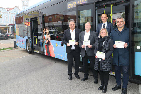 Präsentation der neuen Buslinie B10