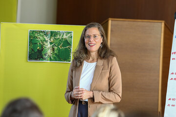 Landeshauptmann-Stellvertreterin Anja Haider-Wallner eröffnete den Stakeholderinnen- und Stakeholder-Dialog am Montag in Eisenstadt.