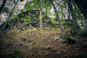 Abb. 3: Mauerreste der Höhenburg, Foto: O. Oszwald Foto: O. Oszwald