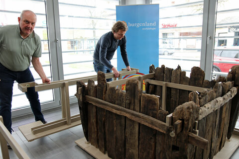 Gerüst wird aufgebaut