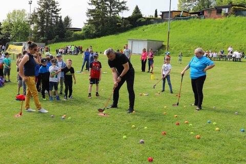 Beim Spiel- und Sportfest Sportunion in Donnerskirchen