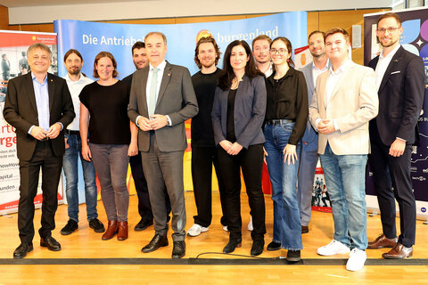 Landesrat Schneemann präsentiert StartUp Burgenland