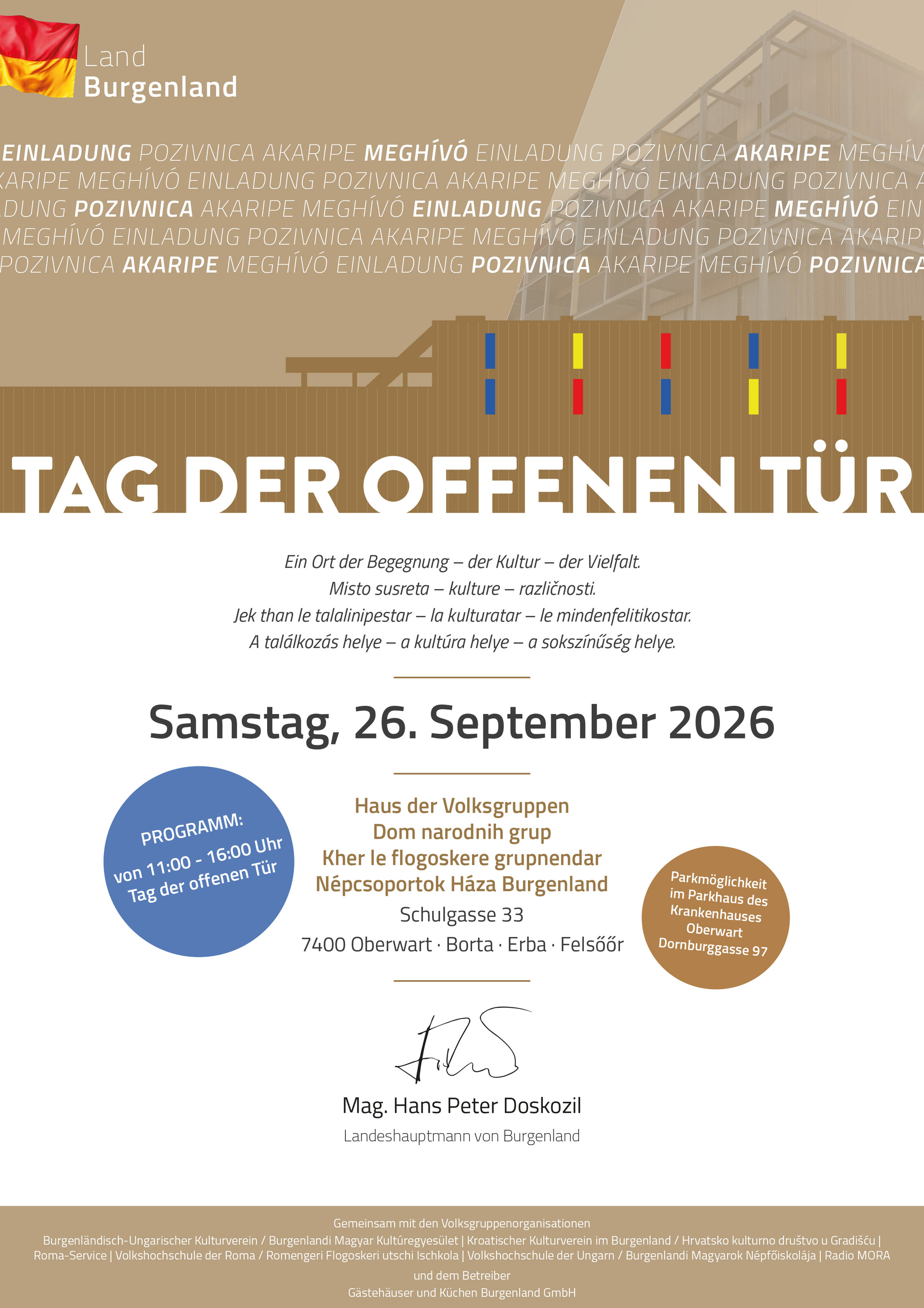Einladung Tag der offenen Tür 2026