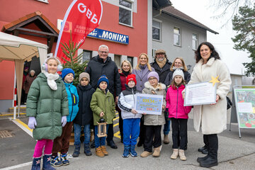 Landesrätin Daniela Winkler empfing das Friedenslicht im Burgenland