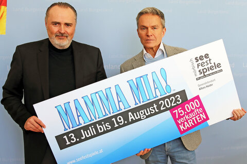 Landeshauptmann und Kulturreferent Hans Peter Doskozil und Generalintendant Alfons Haider