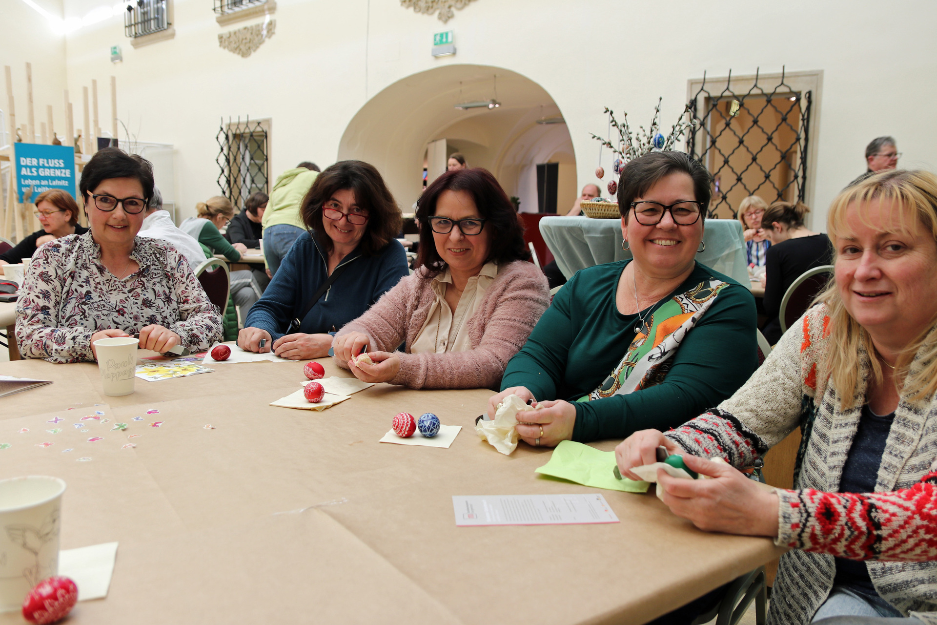 Workshopteilnehmerinnen im Landesmuseum