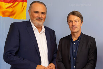 Landeshauptmann Doskozil mit Primarius Willhuber