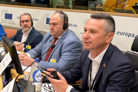 Robert Hergovich, Präsident der WINE Intergroup, in Brüssel