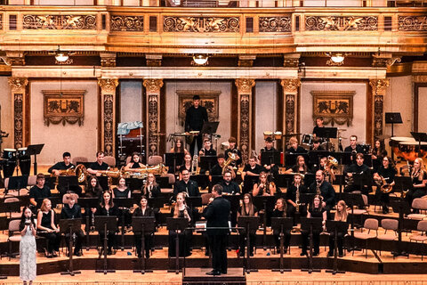 Im Goldenen Saal des Wiener Musikvereins traten junge burgenländische Talente gemeinsam mit einer Nachwuchsformation aus China auf