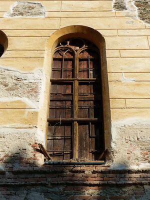 Synagoge Kobersdorf, Fenster vor der Restaurierung