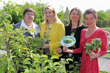 Vizerektorin Inge Strobl-Zuchtriegl, Bildungslandesrätin Daniela Winkler, Rektorin Sabine Weisz, Gartenexpertin Uschi Zezelitsch 