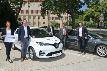 DI Christine Zopf-Renner, Leitung Mobilitätszentrale Burgenland, Josef List, Geschäftsleitung Josef Koinegg GmbH & Co KG, LR Mag. Heinrich Dorner, RMB-Geschäftsführer Mag. (FH) Harald Horvath, DI Alexander Pultz, BSc, Geschäftsführer EB Wärme und Service GmbH