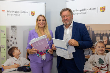 Bildungslandesrätin Daniela Winkler und Bildungsdirektor Alfred Lehner präsentierten die Schwerpunkte und Neuerungen für das Schuljahr 2026/27.