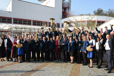 Der Musikverein Kittsee freute sich sehr über den Ehrenpreises des Landeshauptmannes „Der Burgenländische Musikant 2024“.