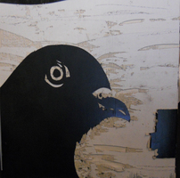 ISIK Hüseyin -  „Guguk“, 3-teilig,  2011, Mischtechnik/Asphaltlack/Wellpape