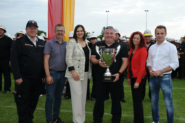 Bezirksfeuerwehrleistungsbewerbe  in Zagersdorf mit Astrid eisenkopf