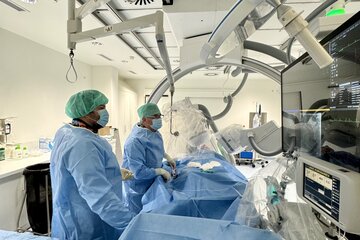 Blick ins Herzkatheterlabor in der Klinik Oberwart