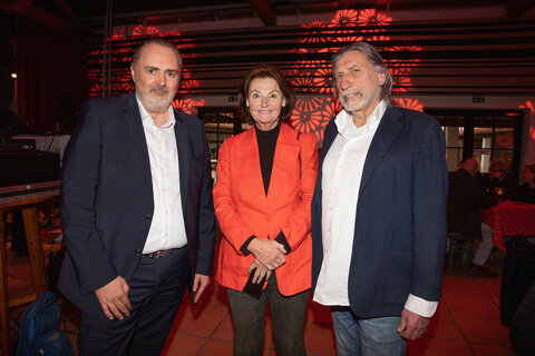 Regisseurin Anna Maria Sigmund, Norbert Blecha und Landeshauptmann Hans Peter Doskozil