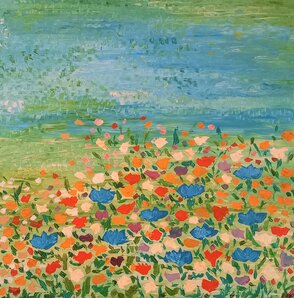 Blumenwiese am Wasser