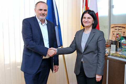 Landeshauptmann Hans Peter Doskozil hieß die Botschafterin von Montenegro in Österreich, I.E. Dragana Radulovic, herzlich willkommen