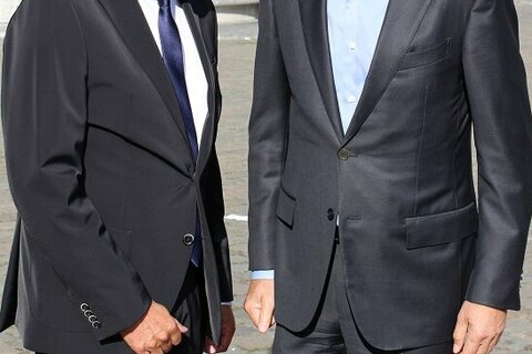 Lantagspräsident Christian Illedits im Gespräch mit dem Präsidenten des Europäischen Rates, Donald Tusk