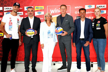 LAndesrat Dorner präsentiert die „Beach Volleyball Tour PRO“ im Burgenland