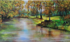 Herbst im Harrachpark, Bruck/L.