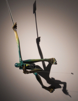 MÜHLBAUER Paul -  „Fliegenfänger“ 2011, Bronzeskulptur/koloriert