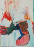 BIRIBAUER Eva-Maria "Die Hyäne verschwindet", 2011, Acryl/Lw