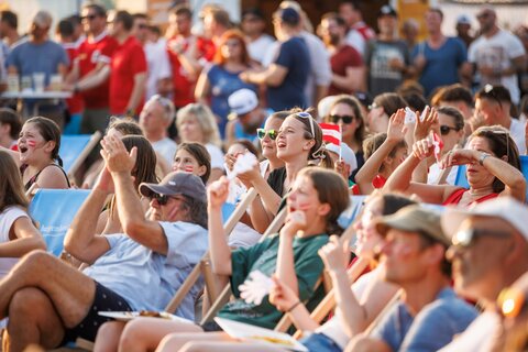 Public Viewing auf der Seebühne Mörbisch