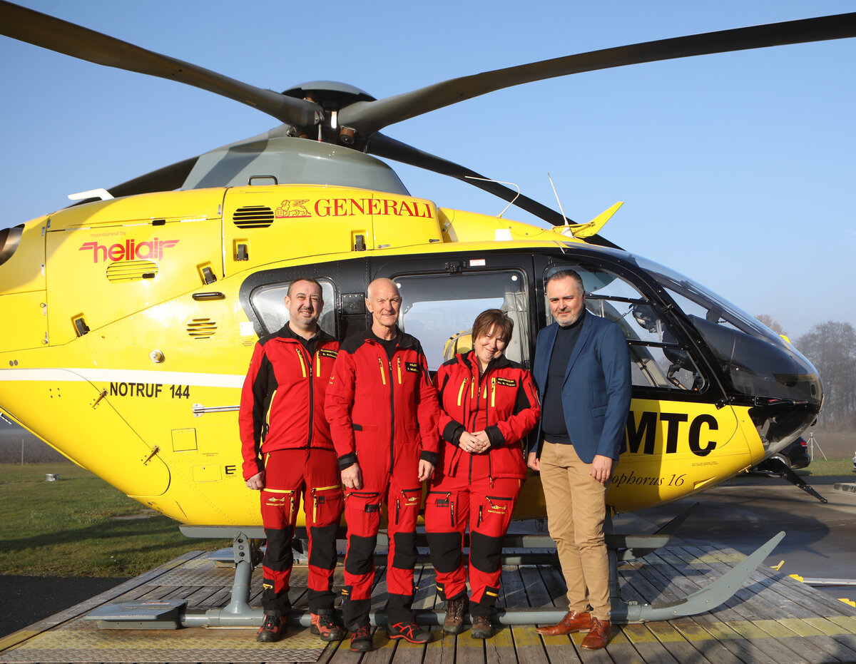Notarzthubschrauber: LH Doskozil gratuliert Team in Oberwart und ...