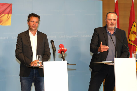 LH Hans Peter Doskozil mit dem designierten Tourismuschef Didi Tunkel