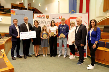 Landesrat Heinrich Dorner übergab die Wolfgang Mesko Talente Trophy 2025 an burgenländischen Sportnachwuchs