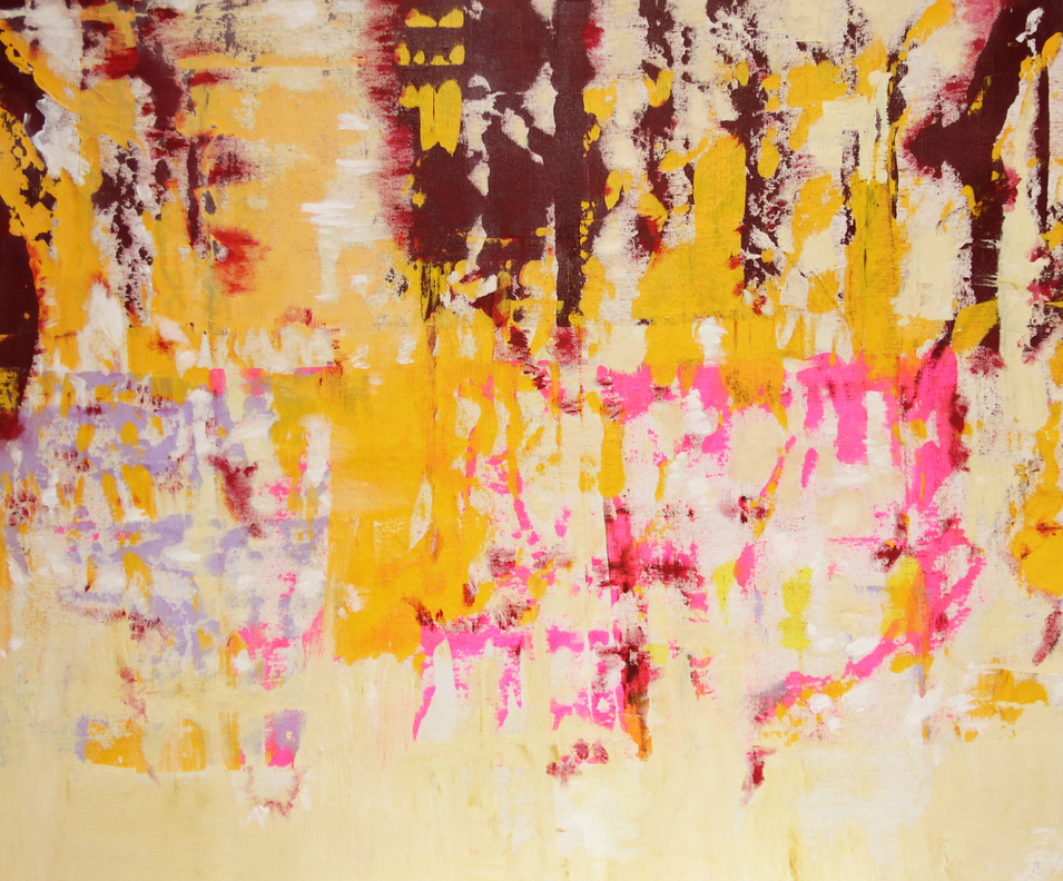 Andrea Ochsenhofer, Ohne Titel, 2019; Acryl auf Naturleinen; 120x140cm