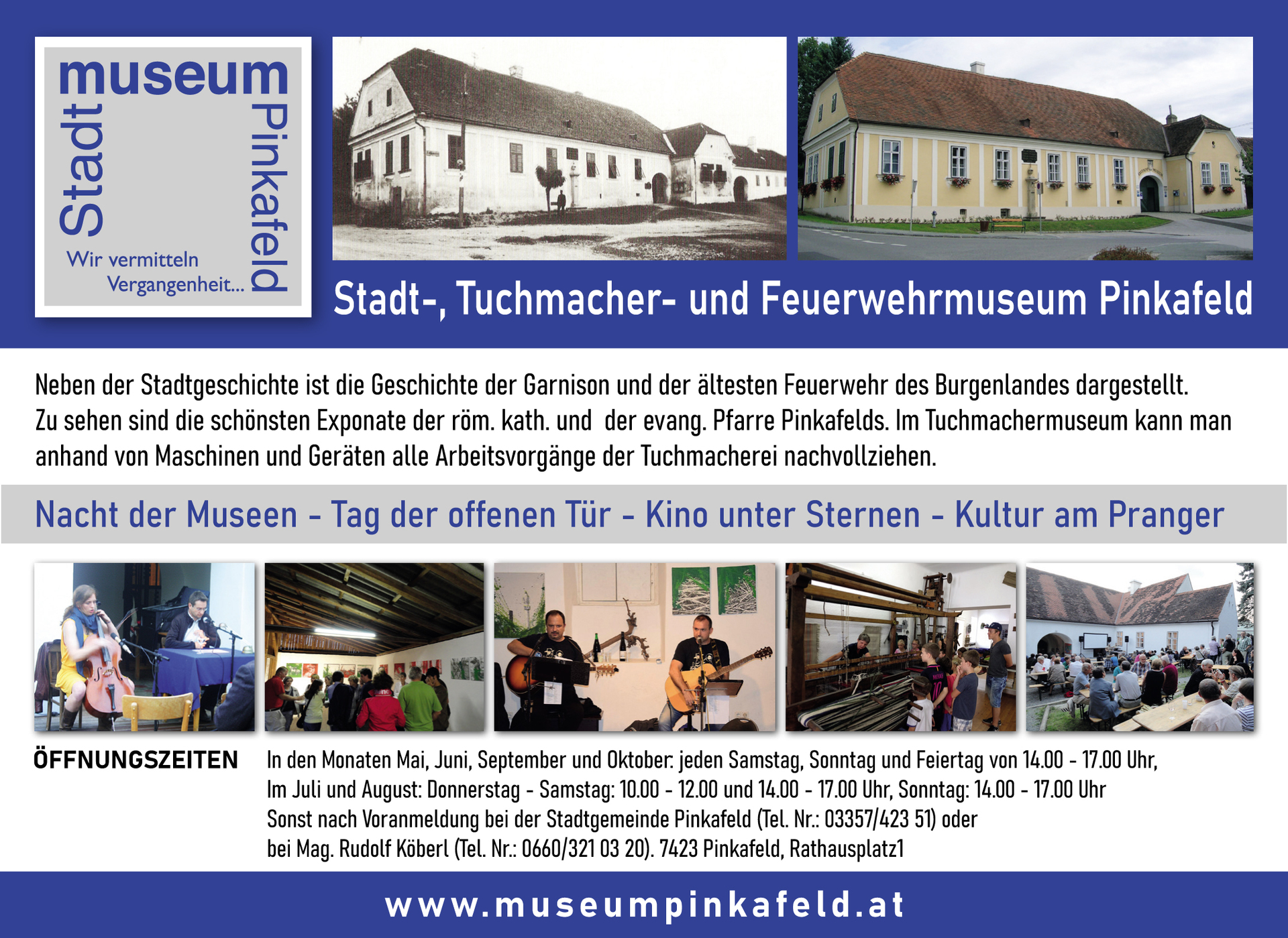 Stadt-, Tuchmacher- und Feuerwehrmuseum Pinkafeld Stadt-, Tuchmacher- und Feuerwehrmuseum Pinkafeld