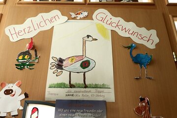 Volksschule Stotzing gewinnt Malwettbewerb ”Die fliegende Burg“